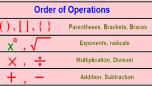 order of operations with exponents